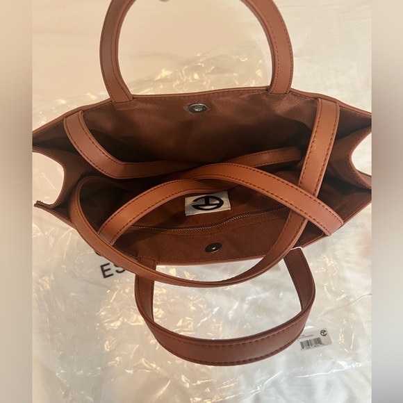 Telfar medium tan shopping bag tote - Picture 3 of 4